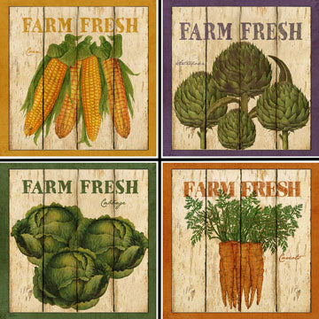 Vegetable Coaster Set - 42117CS
