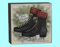 Xmas Black Skates Box - 17639