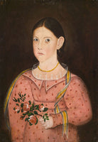Girl With Ribbon And Roses - 4641