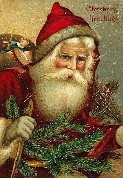 Red Santa With Pack - 5332