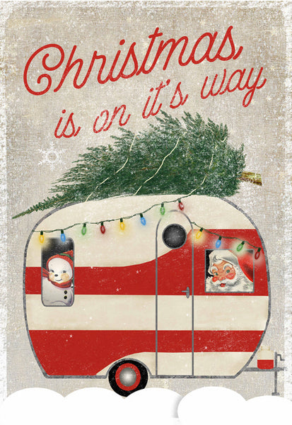 Retro Xmas Camper - 7693