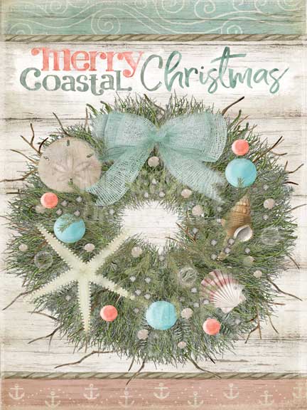 Coastal Christmas Wreath - 7882