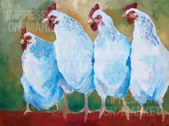 Clucking Hens - 7918